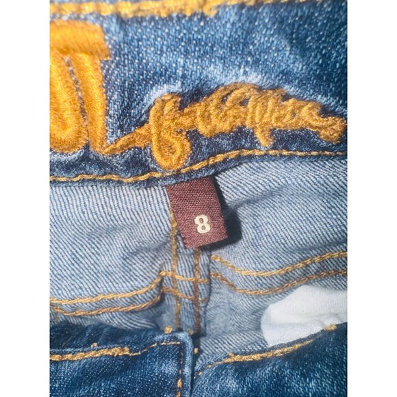 Kut From The Kloth Felicia Baby Bootcut Stretch Jeans Size 8 Denim Blue Casual - Picture 4 of 7